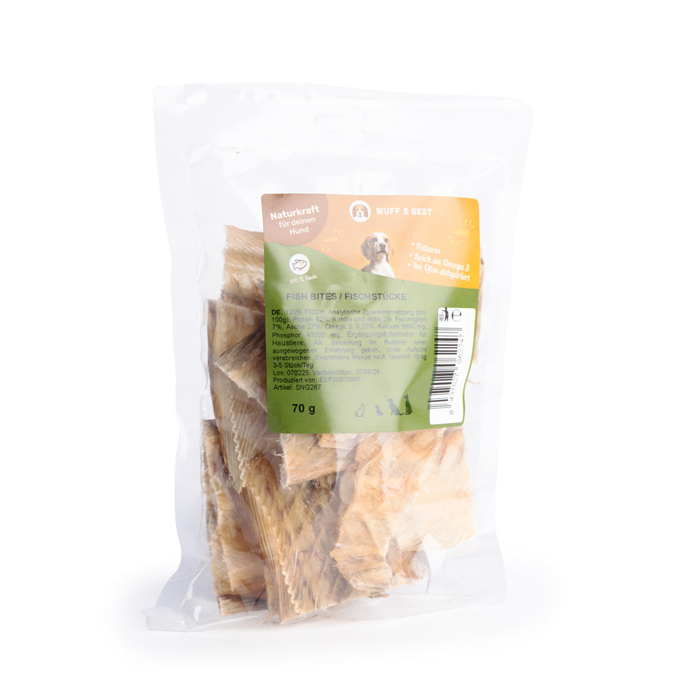 Variation getrocknete Fische für Hunde (70g oder 1.000g)
