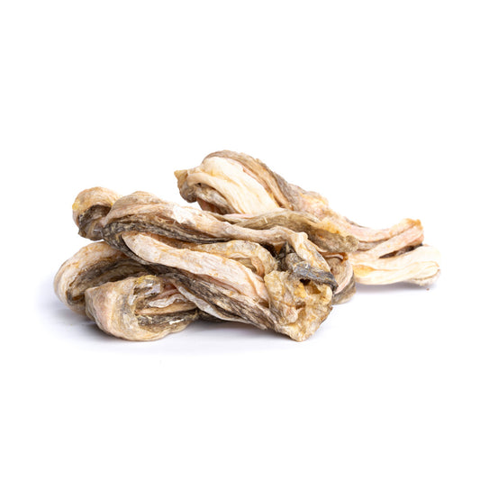 Getrocknete Aalhaut für Hunde (70g oder 1.000g)