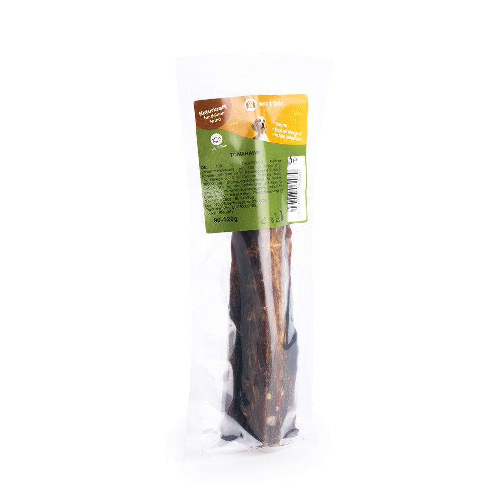 Thunfisch Tomahawk Knochen für Hunde (1 Stk mit ca. 90-120g)