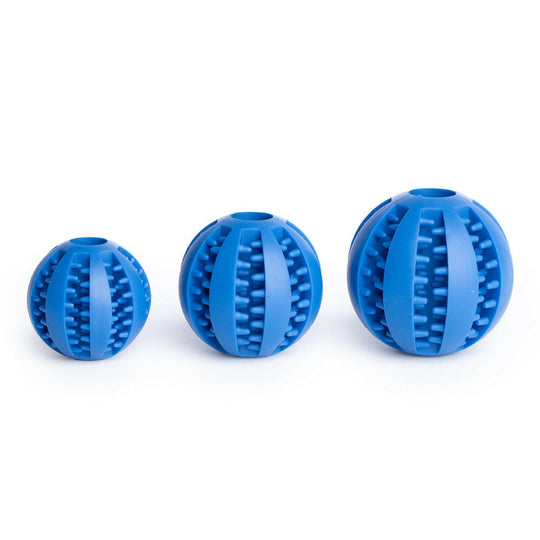 Zahnpflege Ball für Hunde (marine-blau) in 3 Größen